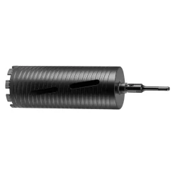 VEVOR Core Drill Bit, 4 inch Diameter, 14 inch Drilling Depth, 1-1/4 in-7 Internal Thread, High-Precision Welding Technology, Wet Diamond Core Bit for Reinforced Concrete, Red Bricks, and Masonry