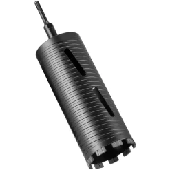 VEVOR Core Drill Bit, 4 inch Diameter, 14 inch Drilling Depth, 1-1/4 in-7 Internal Thread, High-Precision Welding Technology, Wet Diamond Core Bit for Reinforced Concrete, Red Bricks, and Masonry