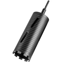 VEVOR Core Drill Bit, 4 inch Diameter, 14 inch Drilling Depth, 1-1/4 in-7 Internal Thread, High-Precision Welding Technology, Wet Diamond Core Bit for Reinforced Concrete, Red Bricks, and Masonry