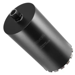 VEVOR Core Drill Bit, 2-1/2 inch Diameter, 9-1/2 inch Drilling Depth, 5/8-11 Internal Thread, Diamond Dry Coring Bit with 3 Adapters, Pilot Drill and Hex Wrench, for Concrete, Red Bricks, and Masonry