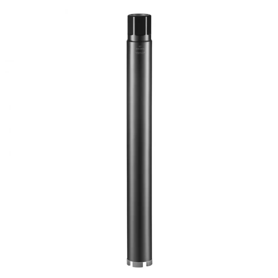 VEVOR Core Drill Bit, 2" Wet Diamond Core Drill Bits, 14" Drilling Depth Concrete Core Drill Bit with Saw Blade, 1-1/4"-7 Inner Thread, Laser Welding, Diamond Wet Coring Bit for Concrete Brick