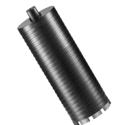VEVOR Core Drill Bit, 4" Wet/Dry Diamond Core Drill Bits for Brick and Block, Concrete Core Drill Bit with Pilot Bit Adapter and Saw Blade, 9.5" Drilling Depth, 5/8"-11 Inner Thread, Laser Welding