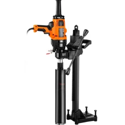 VEVOR Core Drill Machine, 0.8-6.3in Drilling Diameter Handheld Diamond Core Drill Rig with Stand and Core Drill Bit, 2000W Rugged Concrete Core Drill, Wet and Dry Use, For Concrete, Brick, Marble