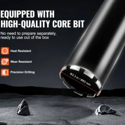 VEVOR Core Drill Machine, 0.8-6.3in Drilling Diameter Handheld Diamond Core Drill Rig with Stand and Core Drill Bit, 2000W Rugged Concrete Core Drill, Wet and Dry Use, For Concrete, Brick, Marble