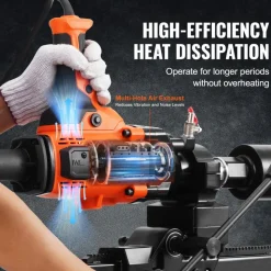 VEVOR Core Drill Machine, 0.8-6.3in Drilling Diameter Handheld Diamond Core Drill Rig with Stand and Core Drill Bit, 2000W Rugged Concrete Core Drill, Wet and Dry Use, For Concrete, Brick, Marble