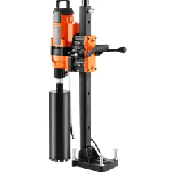 VEVOR Core Drill Machine, 0.8-11.8in Drilling Diameter Diamond Core Drill Rig with Stand and Core Drill Bit, 3500W Rugged Concrete Core Drill, Wet and Dry Use, For Concrete, Brick, Marble