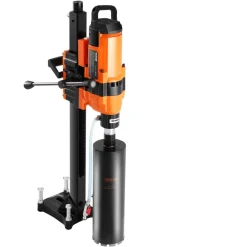 VEVOR Core Drill Machine, 0.8-11.8in Drilling Diameter Diamond Core Drill Rig with Stand and Core Drill Bit, 3500W Rugged Concrete Core Drill, Wet and Dry Use, For Concrete, Brick, Marble