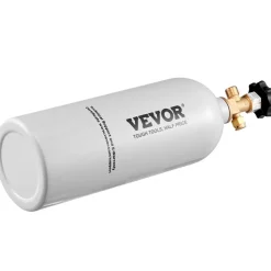 VEVOR CO2 Regulator Gauge with 0-60PSI, Heavy Duty CO2 Gauge Gas System, Draft Beer Regulator with Adjustable Pressure Regulator, Check Valve for Draft Beer Homebrew (5 LBS CO2 Tank)