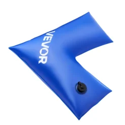 VEVOR Corner Pool Water Tubes, 4 Pack 22.4 x 22.2 in, Corner Winter Water Bags with Leakproof Screw Cap, 0.4mm Heavy Duty PVC, Cold-Resistant Weights for Inground Swimming Pool Covers