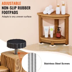 VEVOR Corner Shower Bench, 16.5