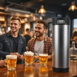 VEVOR Corny Keg, 5 Gallon Ball Lock Keg, SUS304 Cold Brew Kegs with Dual Rubber Handles & Heavy-Duty Rubber Bottom, Brewing Equipment for Home Brewing Party, 2 PCS