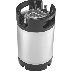 VEVOR Corny Keg, 2.5 Gallon Ball Lock Keg, SUS304 Cold Brew Kegs with Dual Rubber Handles & Heavy-Duty Rubber Bottom, Brewing Equipment for Home Brewing Party, 2 PCS
