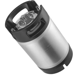 VEVOR Corny Keg, 2.5 Gallon Ball Lock Keg, SUS304 Cold Brew Kegs with Dual Rubber Handles & Heavy-Duty Rubber Bottom, Brewing Equipment for Home Brewing Party, 2 PCS
