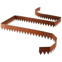VEVOR Corten Steel Landscape Edging, 6-Pack 40 x 6 Inch Metal Edging for Landscaping with 8 Connecting Plates, Bendable Metal Garden Edge Border for Flower Bed, Yard Pathway, Rust