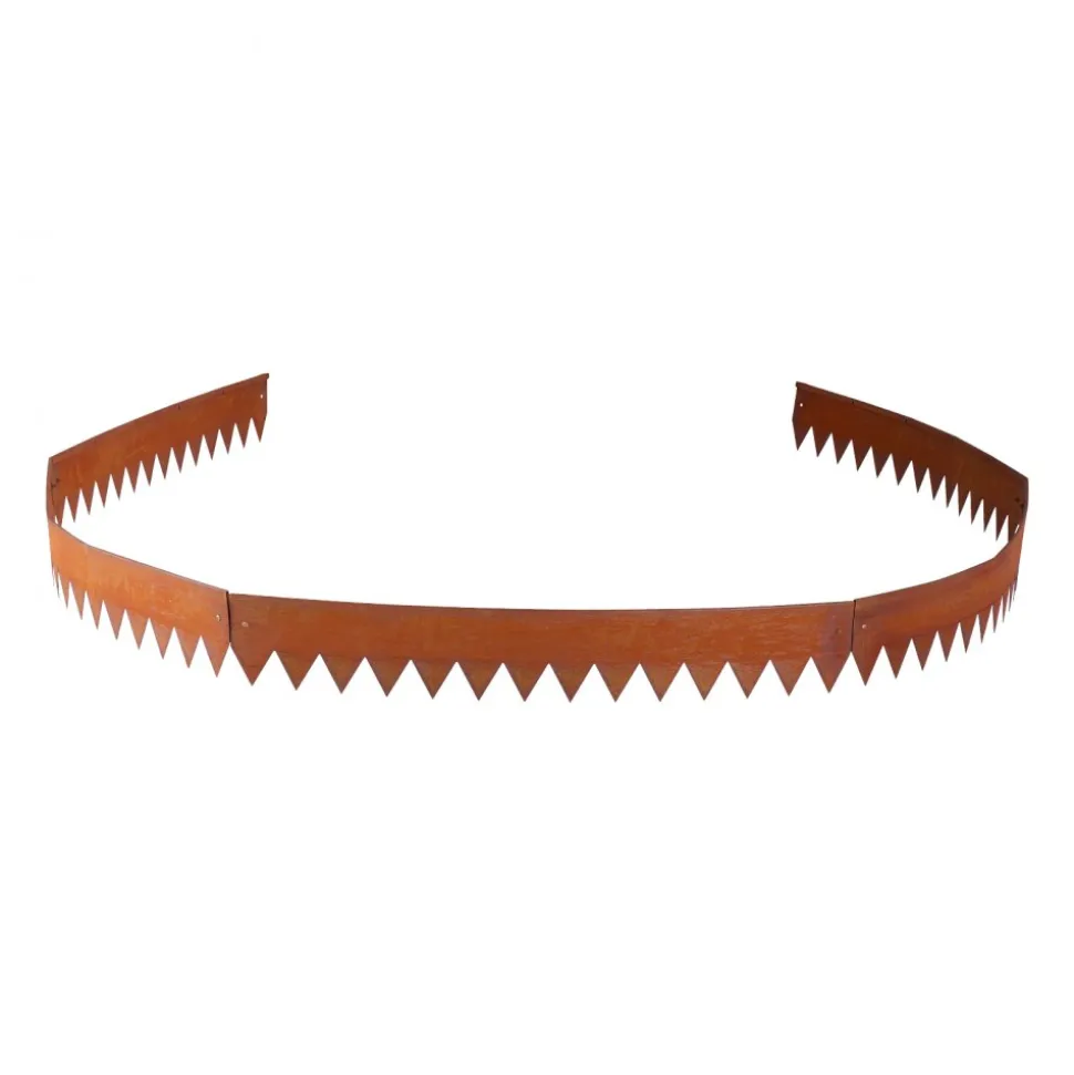 VEVOR Corten Steel Landscape Edging, 6-Pack 40 x 6 Inch Metal Edging for Landscaping with 8 Connecting Plates, Bendable Metal Garden Edge Border for Flower Bed, Yard Pathway, Rust
