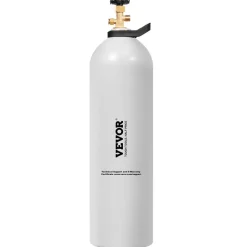 VEVOR CO2 Tank, 15 lbs New Aluminum Alloy Cylinder, CO2 Air Tank with Light Spray Coating, CGA320 Valve, Handle & Adjustable Pressure, DOT Approved Cylinder for Draft Beer Dispensing and Soda Maker
