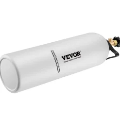 VEVOR CO2 Tank, 15 lbs New Aluminum Alloy Cylinder, CO2 Air Tank with Light Spray Coating, CGA320 Valve, Handle & Adjustable Pressure, DOT Approved Cylinder for Draft Beer Dispensing and Soda Maker