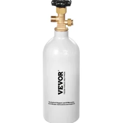 VEVOR CO2 Tank, 2.5 lbs New Aluminum Alloy Cylinder, CO2 Air Tank with Light Gray Spray Coating, CGA320 Valve & Adjustable Pressure, DOT Approved Cylinder for Draft Beer Dispensing and Soda Maker