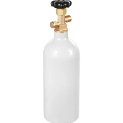 VEVOR CO2 Tank, 2.5 lbs New Aluminum Alloy Cylinder, CO2 Air Tank with Light Gray Spray Coating, CGA320 Valve & Adjustable Pressure, DOT Approved Cylinder for Draft Beer Dispensing and Soda Maker