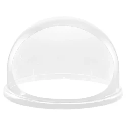 VEVOR Cotton Candy Machine Cover, Transparent Acrylic Dome Bubble Shield, Cotton Candy Machine Bubble Shield Compatible with 20.5in Cottons Candies Machines Bowl for Party, Shops, Bottom Groove Design