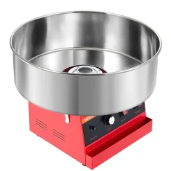 VEVOR Cotton Candy Machine Commercial 1000W Electric Candy Floss Maker Red, Ideal for Home, Carnival, Birthday, Family Party, Easy Use with 20.5 in Stainless Steel Bowl, Storage Tray and Sugar Scoop