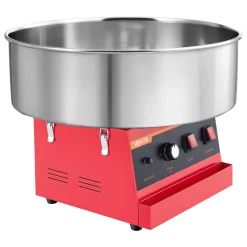 VEVOR Cotton Candy Machine Commercial 1000W Electric Candy Floss Maker Red, Ideal for Home, Carnival, Birthday, Family Party, Easy Use with 20.5 in Stainless Steel Bowl, Storage Tray and Sugar Scoop