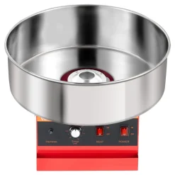 VEVOR Cotton Candy Machine Commercial 1000W Electric Candy Floss Maker Red, Ideal for Home, Carnival, Birthday, Family Party, Easy Use with 20.5 in Stainless Steel Bowl, Storage Tray and Sugar Scoop