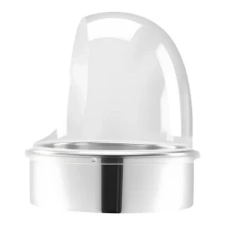 VEVOR Cotton Candy Machine Cover, Transparent Acrylic Dome Bubble Shield, Cotton Candy Machine Bubble Shield Compatible with 15inch Cottons Candies Machines Bowl for Party, Shops, Bottom Groove Design