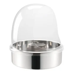 VEVOR Cotton Candy Machine Cover, Transparent Acrylic Dome Bubble Shield, Cotton Candy Machine Bubble Shield Compatible with 15inch Cottons Candies Machines Bowl for Party, Shops, Bottom Groove Design