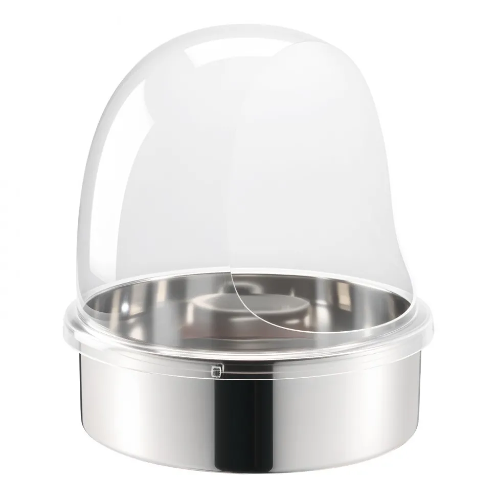 VEVOR Cotton Candy Machine Cover, Transparent Acrylic Dome Bubble Shield, Cotton Candy Machine Bubble Shield Compatible with 15inch Cottons Candies Machines Bowl for Party, Shops, Bottom Groove Design