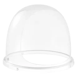 VEVOR Cotton Candy Machine Cover, Transparent Acrylic Dome Bubble Shield, Cotton Candy Machine Bubble Shield Compatible with 15inch Cottons Candies Machines Bowl for Party, Shops, Bottom Groove Design