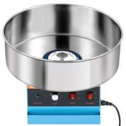 VEVOR Cotton Candy Machine Commercial 1000W Electric Candy Floss Maker Blue, Ideal for Home, Carnival, Birthday, Family Party, Easy Use with 20.5 in Stainless Steel Bowl, Storage Tray and Sugar Scoop