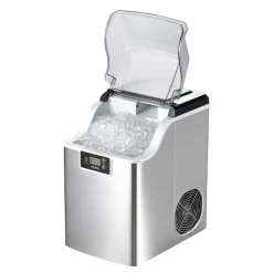 VEVOR Countertop Ice Maker, 44 lbs per Day, Self-Cleaning Portable Machine with Scoop, 4 lbs Ice-Storage Basket, Nugget Ice-Making Machine with Chewable Ices for Home, Kitchen, Office, Bar & Party
