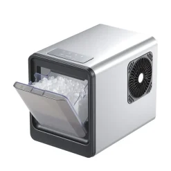 VEVOR Countertop Ice Maker, 33 lbs per Day, Self-Cleaning Portable Machine with Scoop, Drawer-Style Ice Access, Nugget Ice-Making Machine with Chewable Ices for Home, Kitchen, Office, Bar & Party