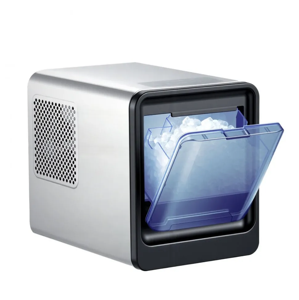 VEVOR Countertop Ice Maker, 33 lbs per Day, Self-Cleaning Portable Machine with Scoop, Drawer-Style Ice Access, Nugget Ice-Making Machine with Chewable Ices for Home, Kitchen, Office, Bar & Party