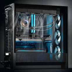 VEVOR CPU Liquid Cooler, AIO CPU Water Cooler - 3 x 120mm PWN Fans & Pump, Customizable Black PC Liquid Cooler with 2.1'' LCD Display & ARGB light, for Intel 115X/1366/2011/1700/1200, AMD AM4/AM5