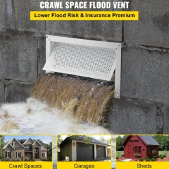VEVOR Crawl Space Flood Vent Foundation Flood Vent 8