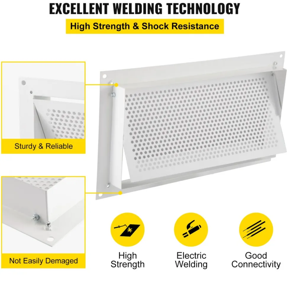 VEVOR Crawl Space Flood Vent Foundation Flood Vent 8"Height x 16"Width Wall Vent