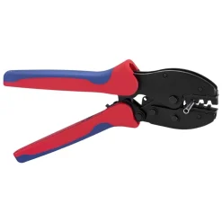 VEVOR Crimping Tool, 14-10 AWG Ratcheting Solar Connector Crimper Tool Kit, Clear Metric & AWG Markings, with 10 Pairs Solar Connectors, 10 Pairs of Cable Connectors, Wrenches, and a Storage Case