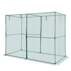 VEVOR Crop Cage, 7.8 x 3.9 x 5.9 ft Plant Protection Tent with Zippered Door, Wind-Resistant Tall Crop Cage, Easy to Install, Outdoor Raised Bed Cover, Tomato Plant Netting for Garden Patio Lawn