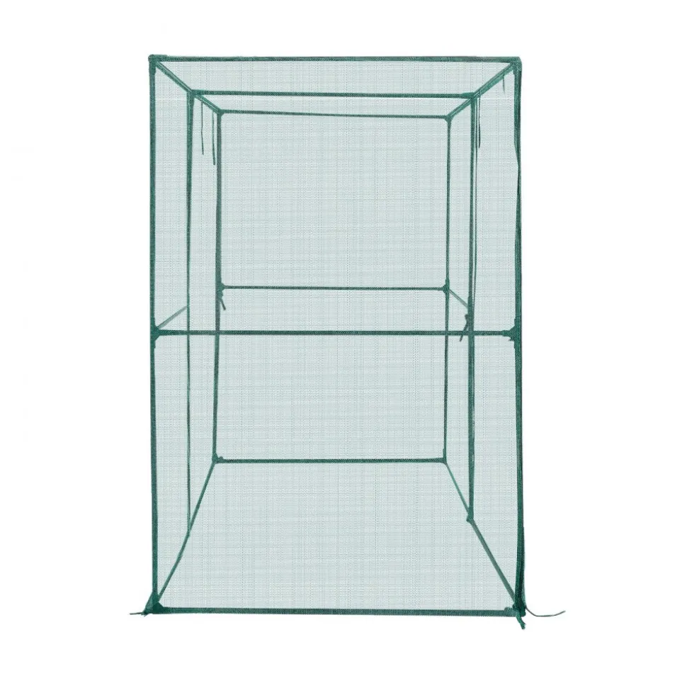 VEVOR Crop Cage, 7.8 x 3.9 x 5.9 ft Plant Protection Tent with Zippered Door, Wind-Resistant Tall Crop Cage, Easy to Install, Outdoor Raised Bed Cover, Tomato Plant Netting for Garden Patio Lawn