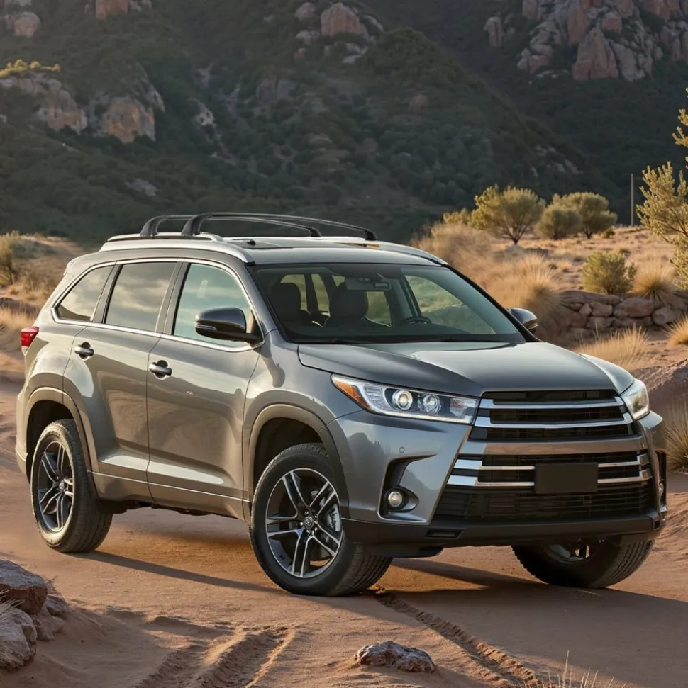 VEVOR Cross Bars Roof Racks, 165lbs Capacity, Compatible with Toyota Highlander 2014-2019 XLE, Limited, SE with Flush Roof Rails, Heavy Duty Aluminum Crossbar Racks Roof Rail Rooftop Luggage Canoe