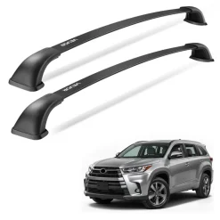 VEVOR Cross Bars Roof Racks, 165lbs Capacity, Compatible with Toyota Highlander 2014-2019 XLE, Limited, SE with Flush Roof Rails, Heavy Duty Aluminum Crossbar Racks Roof Rail Rooftop Luggage Canoe