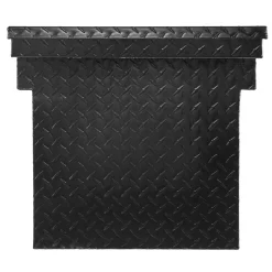 VEVOR Crossover Truck Tool Box, 71x27x18 In, Heavy Duty Aluminum Toolbox with Diamond Texture, Pick Up Truck Bed RV Trailer Toolbox, Waterproof Storage Organizer with Lock, Keys, Side Handles, Black