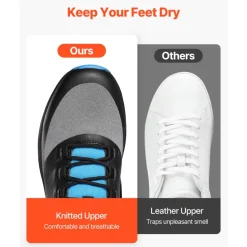 VEVOR Cross Training Shoes, M Width Sneakers US Size 11, Wide Toe Box Shoes with Arch Support & Adjustable Lace-up, Training Shoes for Running, Gymnastics, Dog Walking, and Weightlifting (Black)