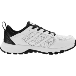 VEVOR Cross Training Shoes, W Width Sneakers US Size 8, Wide Toe Box Shoes with Arch Support & Adjustable Lace-up, Training Shoes for Running, Gymnastics, Dog Walking, and Weightlifting (White)