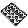 VEVOR Crowfoot Wrench Set, 1/2" Drive 14-Piece SAE (1-1/16" - 2") Crows Foot Wrench Set with Storage Tray, 40CR Material with Laser Etched Sizing, for Mechanical Maintenance or Repairs