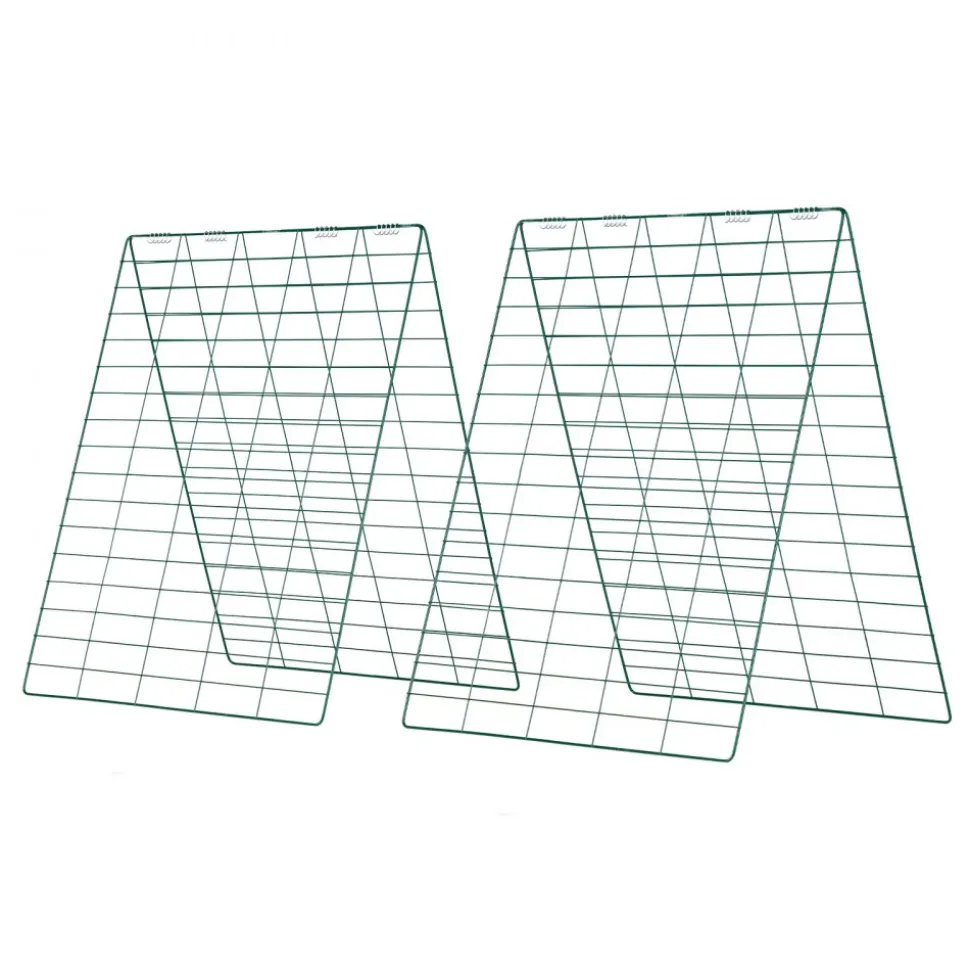 VEVOR Cucumber Trellis 4 Pack, A-Frame Garden Trellises for Raised Bed, Metal Rustproof Coating Plant Support for Vine, Climbing Plants, Peas, Beans, Zucchini, Tomato, Flower (35.43 x 27.56 in x 4PCS)