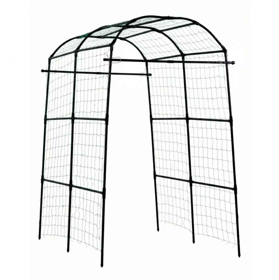 VEVOR Cucumber Trellis, U-Shape Garden Trellises for Raised Bed, Metal Arch Plant Support for Vine, Climbing Plants Outdoor, Peas, Beans, Zucchini, Tomato, Squash, Flower (70.87 x 44.09 x 82.99 in)