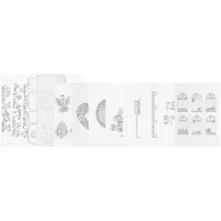 VEVOR Cutting Dies, 10 Pieces Metal Die Cuts, Compatible with VEVOR Die Cutting and Embossing Machine, Letters, Numbers, Tree Patterns, Cut Dies for Scrapbooking, Card Making, DIY Paper Crafting